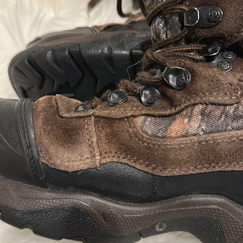 Youth Rocky Blizzard Stalker Brown Camo Boots